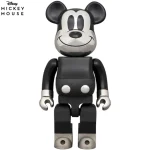 BE@RBRICK ROYAL SELANGOR MICKEY MOUSE B&W Ver. 400%