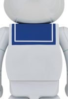 Medicom Be@rBrick BearBrick Ghostbusters 1984 - Stay Puft Marshmallow Man (White Chrome Ver) 1000％
