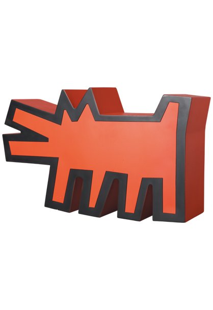 MEDICOM TOY 凱斯哈林 KEITH HARING BARKING DOG 狗 雕像 公仔