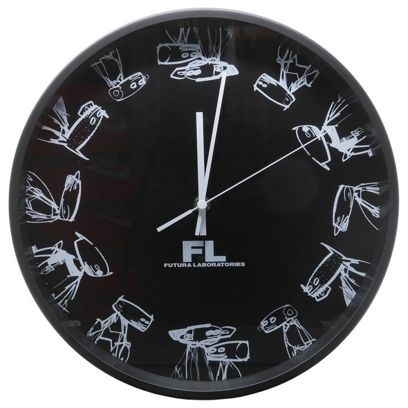 FUTURA LABORATORIES 時鐘 塗鴉大師 黑色 WALL CLOCK MINDSTYLE