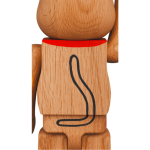 Be@rBrick カリモク 招き猫 壱 青 400％