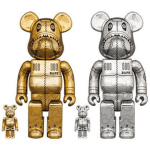 Be@rBrick BAPE x Hajime Sorayama Camo Shark 400%＋100% SET