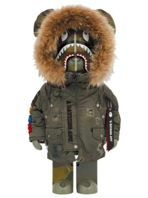 Be@rBrick BAPE(R) × ALPHA CAMO SHARK 2023 1000％
