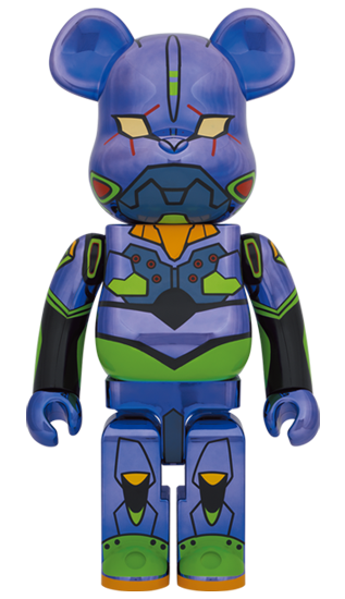 Medicom Toy Be@Rbrick - 初號機 Chrome Ver. 1000%《新世紀福音戰士》